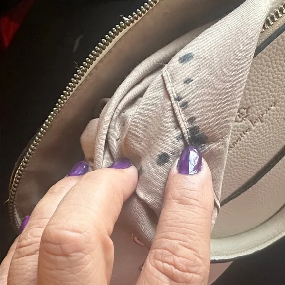 Nanette Lepore Cream Satchel Bag - Picture 6 of 9